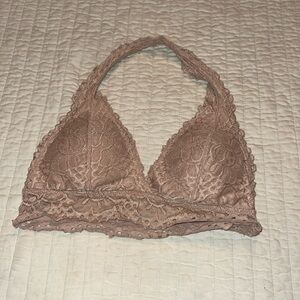 Medium Tan Halter Aero Bralette